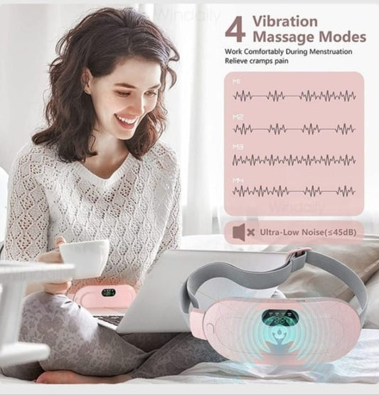 Period Cramp Relief Belt – Heat & Vibration Therapy